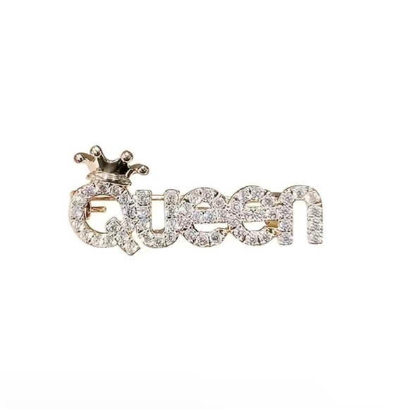💖 5 items for $25 Sale! 💖 Queen Crown Rhinestone Pin - Picture 2 of 5